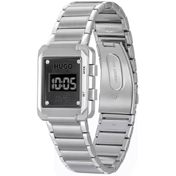 Ur - HUGO - 1530356 - Quartz - Digital - 32 mm - Vandtæthed 50 m Silver, Svart