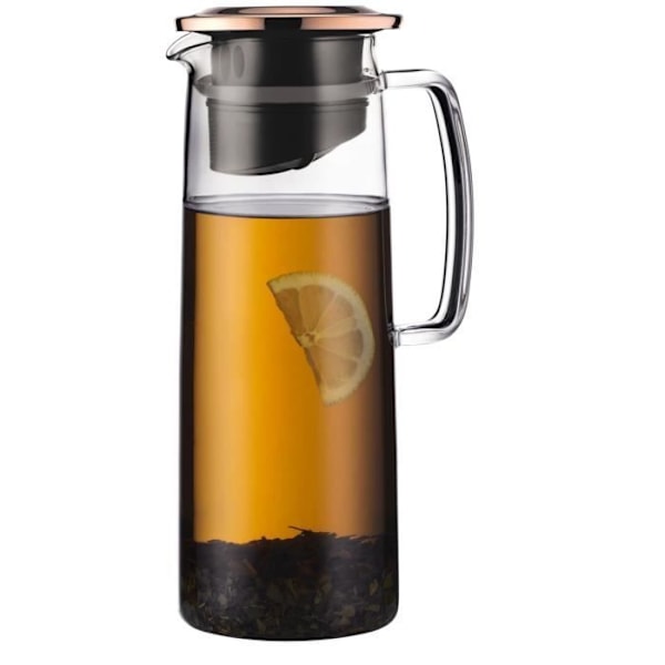 Glaskanna med filter - BODUM - Biasca - Kopparlock med filter - 1.2 l - Transparent