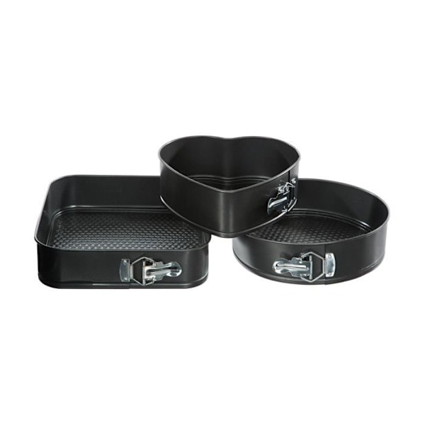 Aftagelige forme - FIVE - Sæt af 3 - Aluminium - 3 former - Traditionel ovn