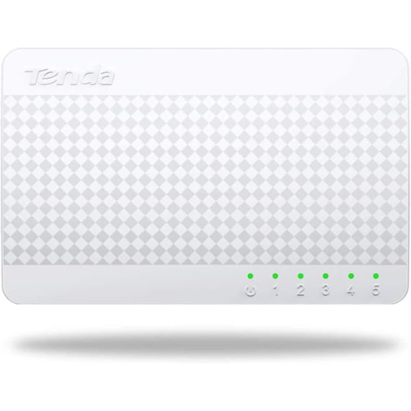 TENDA S105 Ethernet-kytkin - 5 megabittiä porttia 10/100 mbps RJ45 - Plug&Play