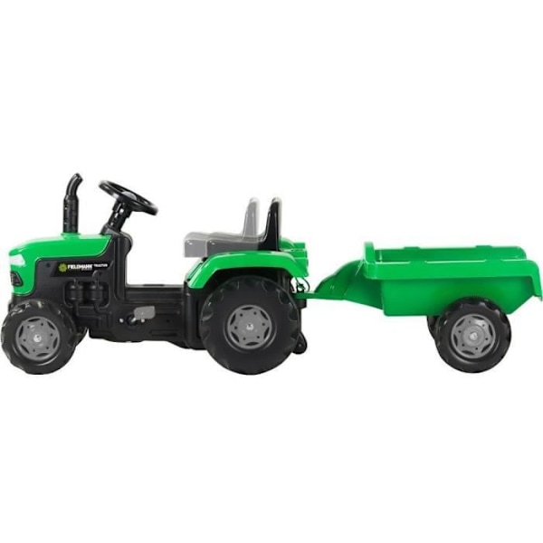 Polkuauto peräkärryllä - Buddy Toys - BPT 1013 grön
