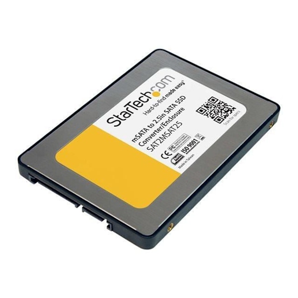 2,5" SATA - Mini SATA SSD -muunninkotelo - STARTECH - SAT2MSAT25 - hopea