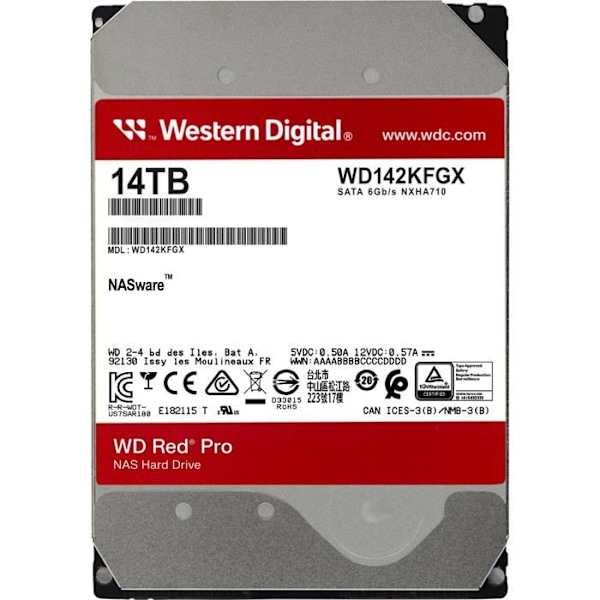 WD Red Pro WD142KFGX - harddisk