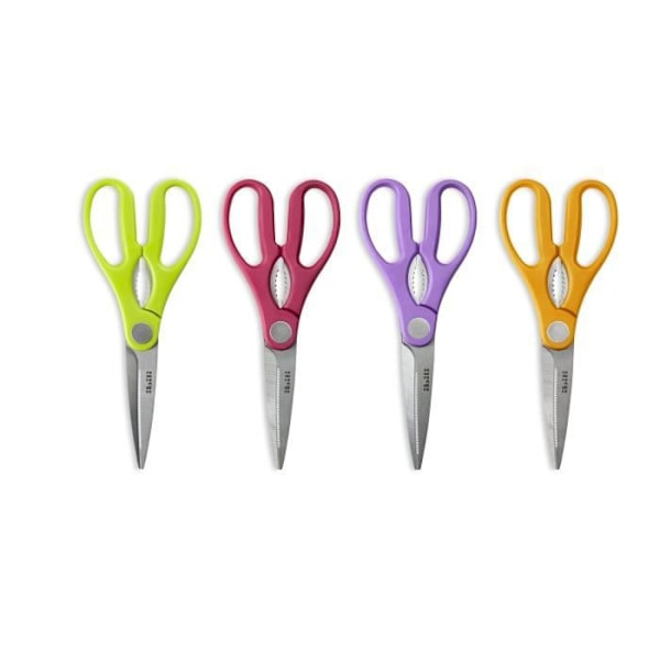 IBILI 704904C Køkkensaks - 24 Stk, INOX, Multifarvet, 21 x 5 x 2 cm