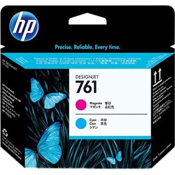HP 761 Printhead - Pakke med 1 - Magenta / Cyan