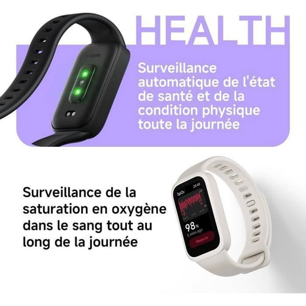 XIAOMI Smart Band 9 Active Vert - Smartklocka - AMOLED-skärm - 21 dagars batteritid - Pulsmätare