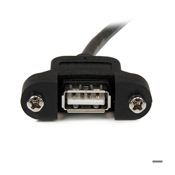 Panelfäste USB 2.0-kabel - STARTECH - 30 cm - Svart