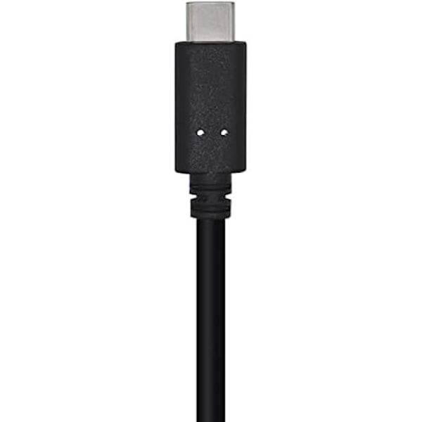 AISENS A107-0449 USB 3.1 Gen2 -kaapeli 10 Gbps 3 A, tyyppi USB-C/M-A/M, musta, 0,5 m