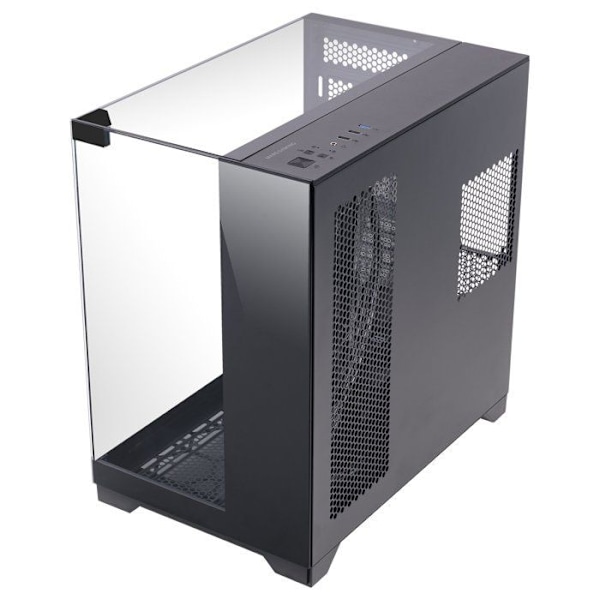 Mars Gaming MC-Vision ATX-kasse med triple hærdet glas, rammefri, dobbelt kammer design, USB 3.0, sort