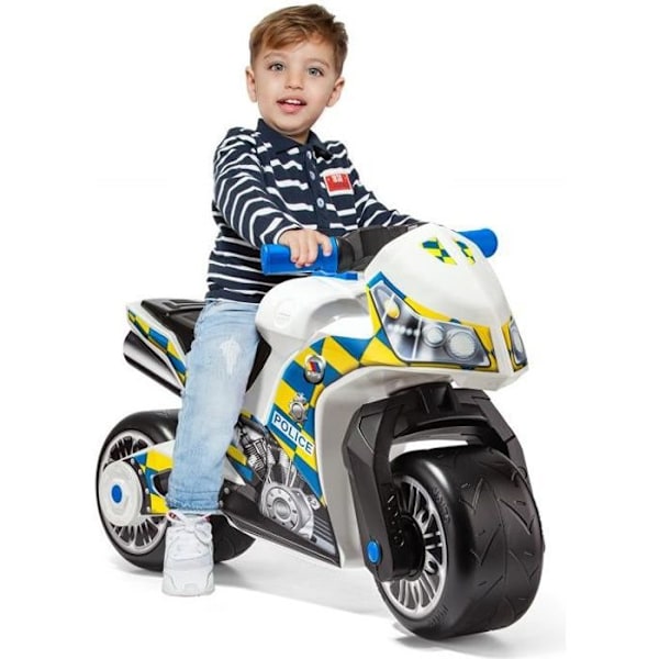 Molto Cross Police Motorcycle Walker White - MOLTO - 2 pyörää - Polkimilla - Ulkokäyttöön Vit