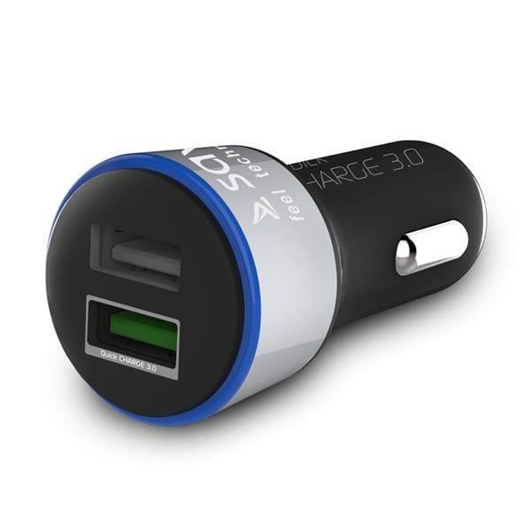 Savio Car Quick Charge -laturi Savio SA-06-B 3.0A 2xUSB musta