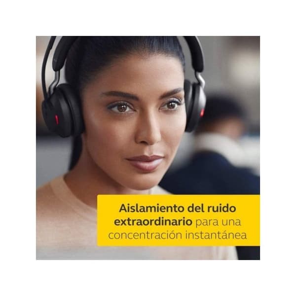Jabra Evolve2 65 Headset - Svart - Trådlöst - Stereo - On-ear
