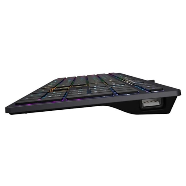 QWERTY-peliohjain A4Tech FX60H 2x USB-porttia Plug & Play USB-yhteys 1,5 m kaapelin pituus (neon-taustavalotus)