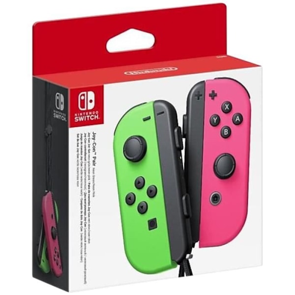 Pari Neon Green & Neon Pink Joy-Con -ohjainta Nintendo Switchille Neongrön & Neonrosa