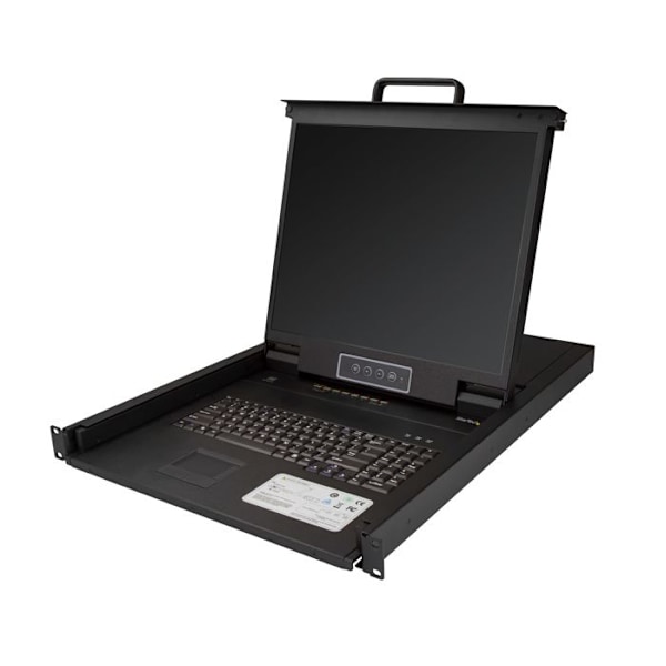 Konsol KVM - StarTech.com - RKCONS1908K - 8 portar - 19 tum - Rackmontering - LCD-skärm