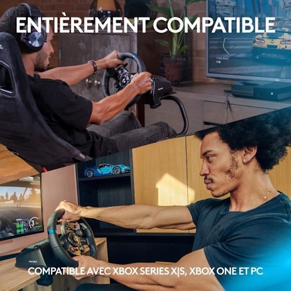 G923 racerhjul og pedaler - Logitech G - Kompatibel med Xbox-serien X/S, One og PC
