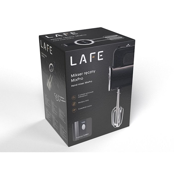 Handmixare - Lafe - MixPro - 5 hastigheter - Turbo-funktion - 300W svart