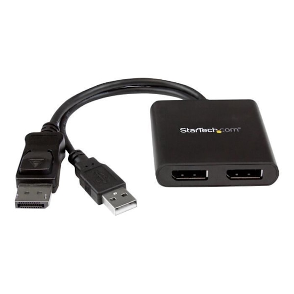 STARTECH.COM DisplayPort - 2x DisplayPort-monimonitorijakaja - 2-porttinen MST-keskitin