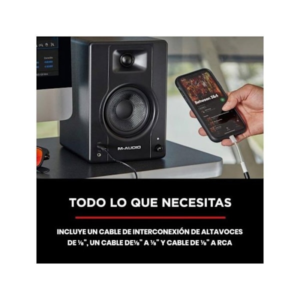 M-AUDIO BX3D3 - 2-vejs aktive monitorhøjttalere 3,5" 120W (par)