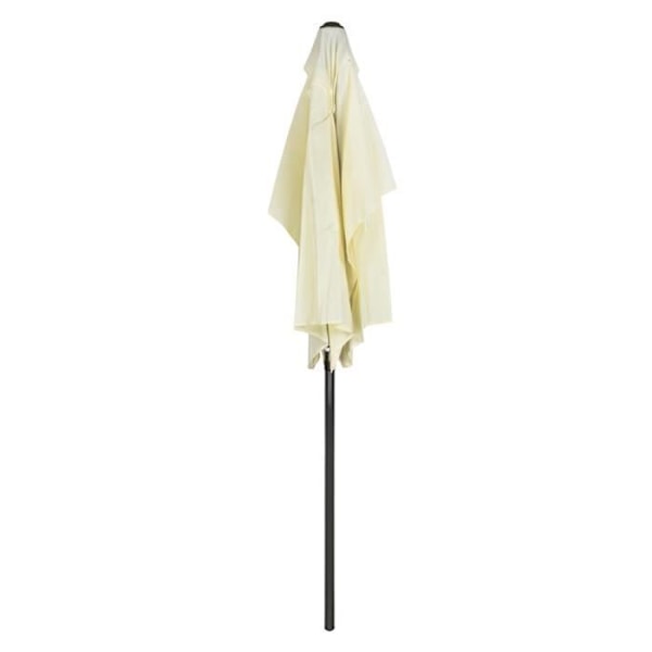 Aktiv haveparasol - Firkantet - Aluminium - Beige