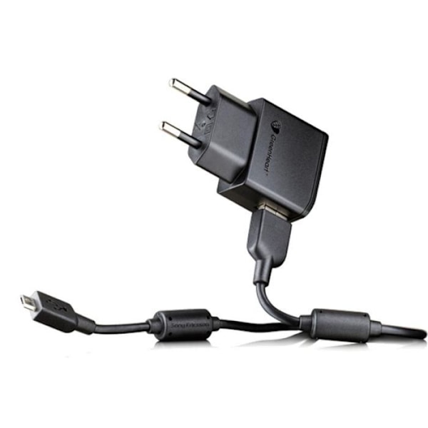 Nätladdare Sony Ericsson EP800 micro USB-anslutning Svart