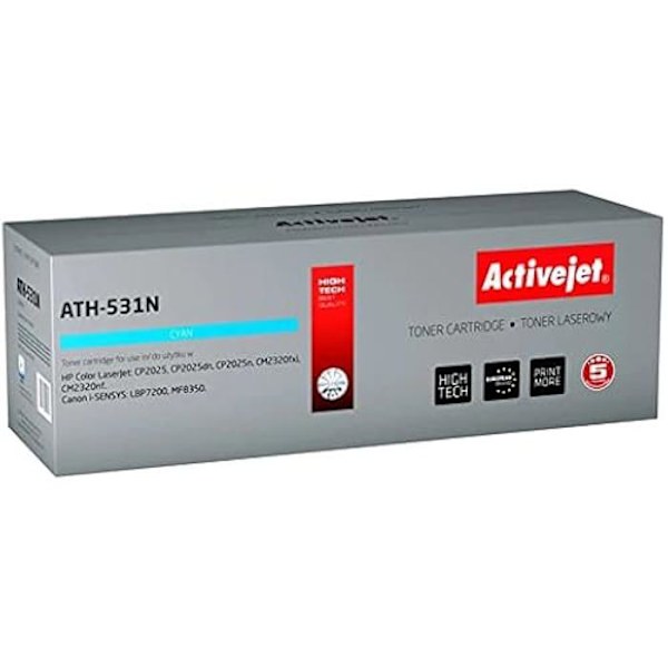 Activejet ATH-531N Tonerpatron 1 stk. Kompatibel Cyan