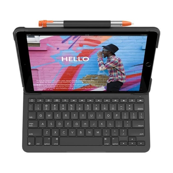 Logitech Slim Folio iPad 7. generation grafit esp mediter sp sort sort sort