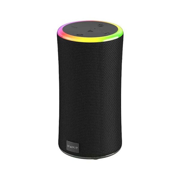 Trådløs Bluetooth 5.3 bærbar højttaler, RGB-lys, IPX6, 2000 mAh - Havit (SK833BT) - Sort Sort