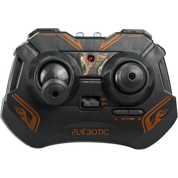 Fjernstyret helikopter - FLYBOTIC - Helico Hover Blast - 23 cm - orange og sort - fra 8 år orange och svart