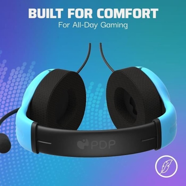Trådlös hörlurar - Airlite - Neptune Blue - Kompatibel med PS4/PS5 - Mikrofonarm - Circumaural båge Blå Neptunus