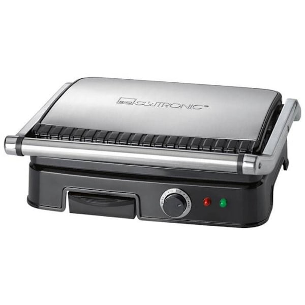 Grill og Panini - Clatronic - KG 3487 - 2000 W - Justerbar Termostat - Let Rengøring