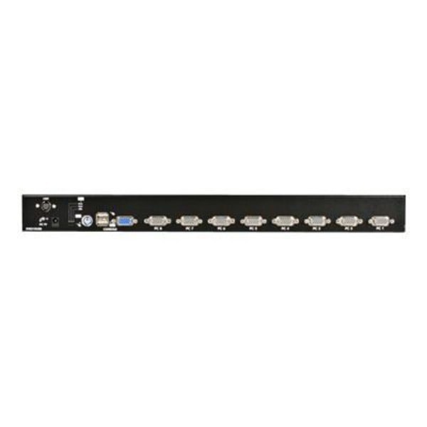 STARTECH 8-portars USB PS/2 KVM-switch - Stapelbar på rack med OSD