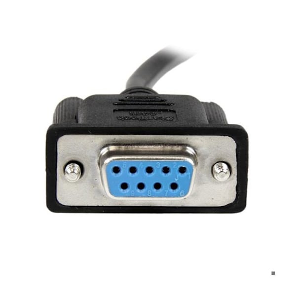 DB9 RS232 seriel nulmodemkabel - STARTECH.COM - 1 m - hun / hun - sort