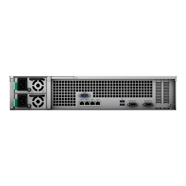 NAS-server - SYNOLOGY - RS3621RPXS - 12 bäddar - 6 kärnor - 8GB DDR4 Svart