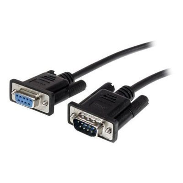 DB9 RS232 suoran yhteyden sarjakäämi - STARTECH.COM - Sarjakäämin pidennyskaapeli - 50 cm - Musta