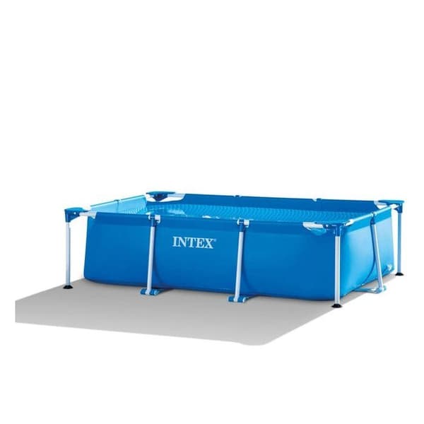 INTEX rörformad ovanjordspool - Metallram - 220 x 150 x 60 cm - Rektangulär - 28270NP