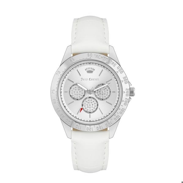 Dame ur - Juicy Couture - JC1221SVWT - Læder - Kvarts - 38 MM vit/silver