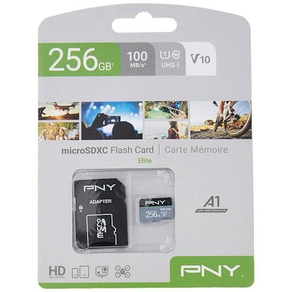 PNY Elite microSDXC -kortti – 128 Gt – Class 10/UHS-I (U1)