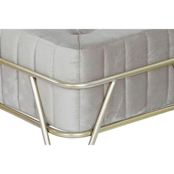 Bänk - Ej specificerat - 82 x 82 x 46 cm - MDF trä - 2/3 platser - Tyg blå/rosa/grå
