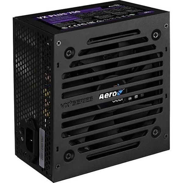 Strömförsörjning - AEROCOOL - PGS VX-750PLUS - 80+ - 750W - För stationära datorer Svart