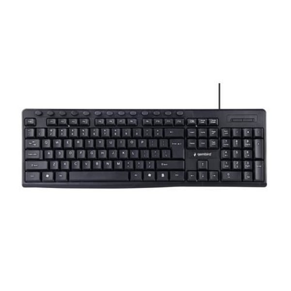 GEMBIRD KB-UM-107 USB-NÄPPÄIMISTÖ ENGLANTI MUSTA