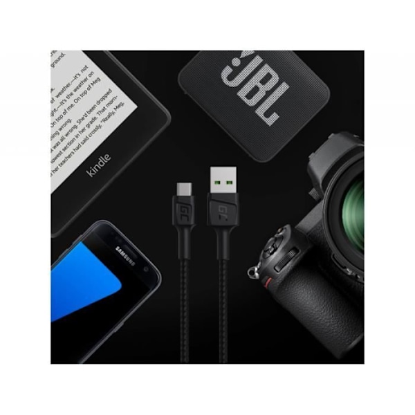 Green Cell GC PowerStream USB-A - Mikro USB kabel 30cm, Hurtig opladning Ultra Charge, QC 3.0