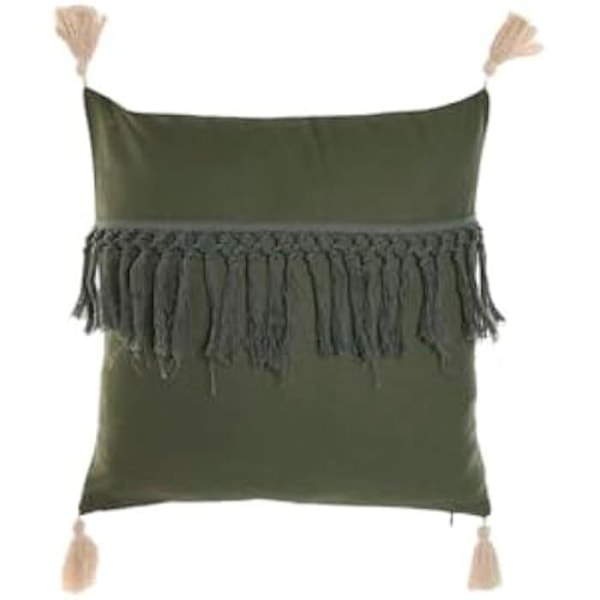 Pude - HOME ESPRIT - Grøn - 45 x 45 cm - Flerfarvet - Moderne design Flerfärgad