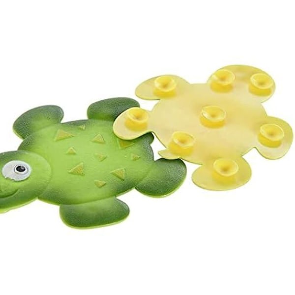 Bademåtte - DKD HOME DECOR - Skildpadde - Gul Grøn - PVC - 11,5 x 1 x 10 cm Flerfärgad