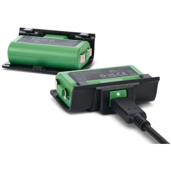 Play & Charge Kit - POWER A - XBPW0119-01 - För Xbox Series X|S trådlösa handkontroller - Svart Svart