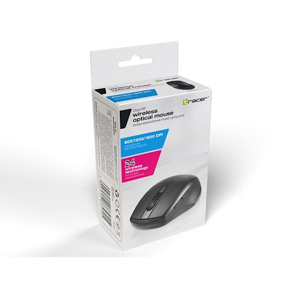 Trådlös mus - Tracer - Erbjudande - 1600 DPI - 6 knappar - Ergonomisk