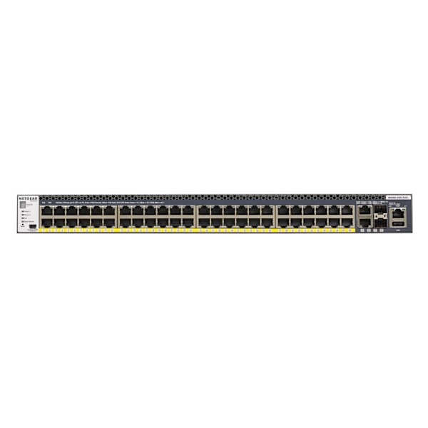 Switche håndterbar - NETGEAR - M4300-52G-PoE+ - 48x1G PoE+ - 4x10G - Niveau 3 Sort