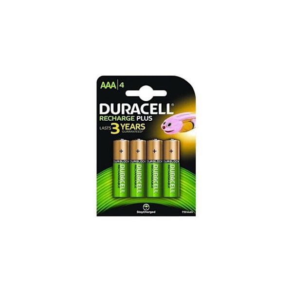 DURACELL CPR PLUS 750mAh AAA-batteripaket om 4