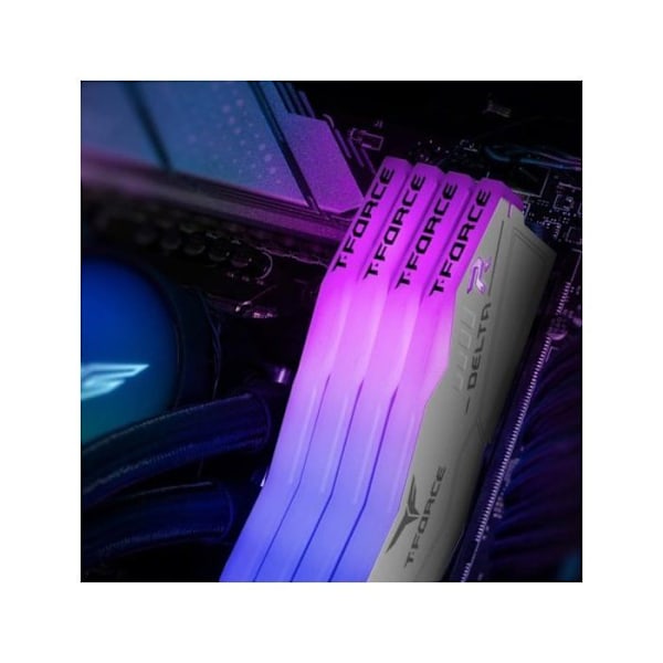 Team Group T-Force Delta RGB DDR5 Vit 6400MHz 32GB 2x16GB CL32 Dual AMD EXPO och Intel XMP Vit