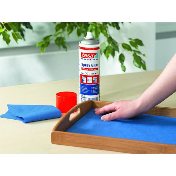 Liimaspray - TESA - Extra Strong - 500 ml - Punainen - Nopea levitys Rött och mångfärgat